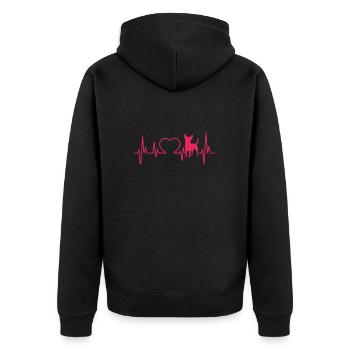 Chihuahua chien chien école chien propriétaire cadeau - Veste à capuche bio Premium Unisexe - noir - Dos - Nico (187cm)