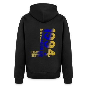 1994 November Limited Edition 29. Geburtstag Deko - Unisex Premium Bio Zip Hoodie - Schwarz - Hinten - Nico (187cm)