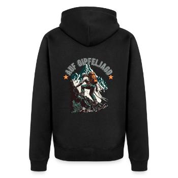 Conception de randonneurs pour les alpinistes et les grimpeurs - Veste à capuche bio Premium Unisexe - noir - Dos - Nico (187cm)
