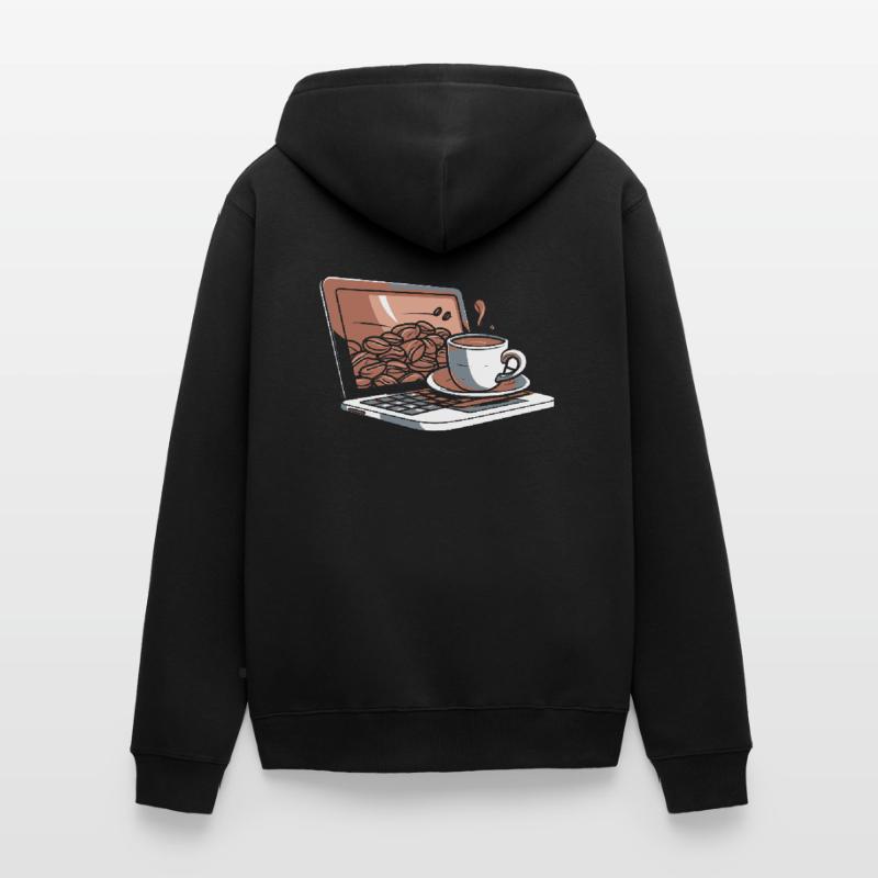 Développeur, Codeur, Programmeur, Café Veste à capuche bio Premium Unisexe