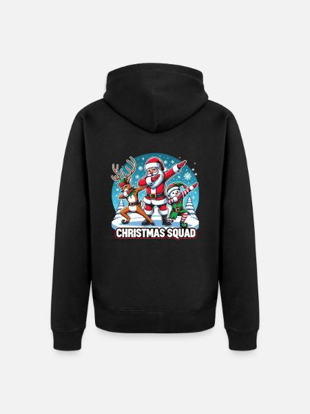Christmas Squad - Unisex Premium Organic Zip Hoodie - black