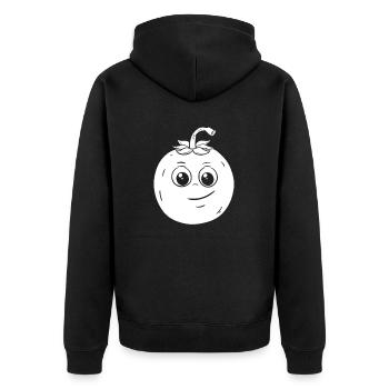 Tomatoes - Unisex Premium Organic Zip Hoodie - black - Back - Nico (187cm)