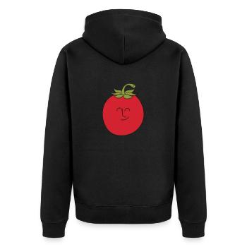 Tomates Drôle - Veste à capuche bio Premium Unisexe - noir - Dos - Nico (187cm)