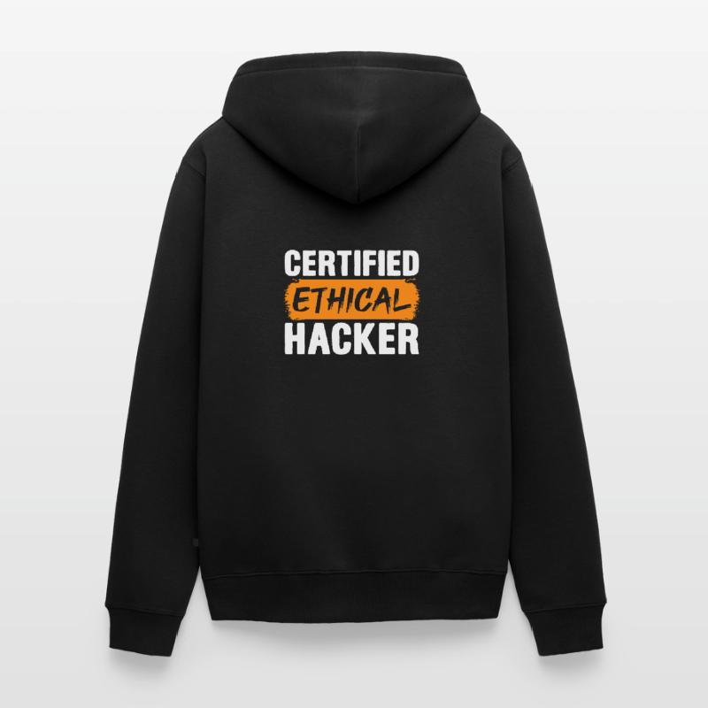 Hacker Coder Computer Hacking Gift Unisex Premium Organic Zip Hoodie