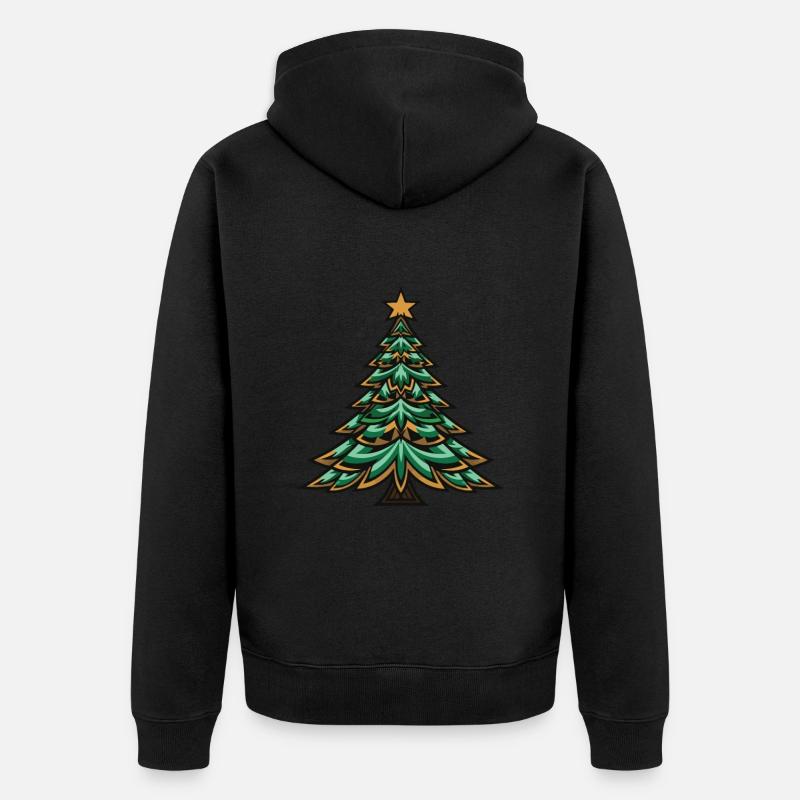 Arbre de Noël Noël - Veste à capuche bio Premium Unisexe - noir
