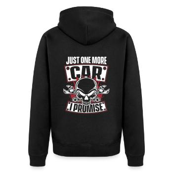 Juste une voiture de plus, je le promets Mécanicien automobile - Veste à capuche bio Premium Unisexe - noir - Dos - Nico (187cm)