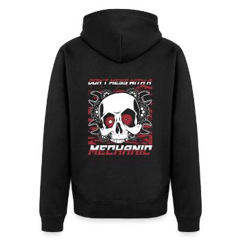 Ne plaisantez pas avec un mécanicien mécatronicien Automobile - Veste à capuche bio Premium Unisexe - noir - Dos - Nico (187cm)