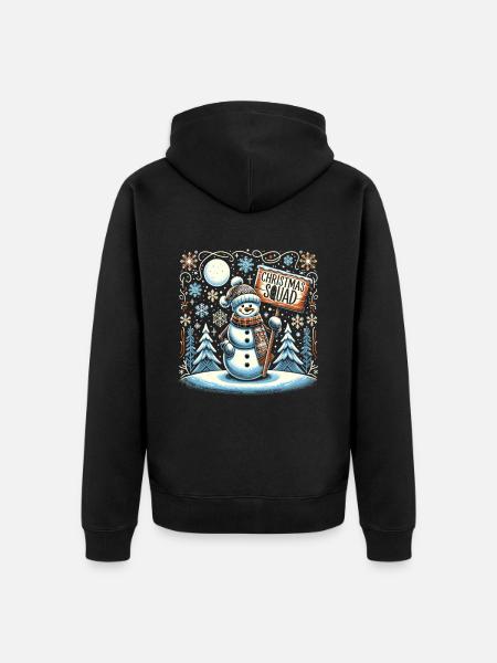 Christmas Squad - Unisex Premium Bio Zip Hoodie - Schwarz
