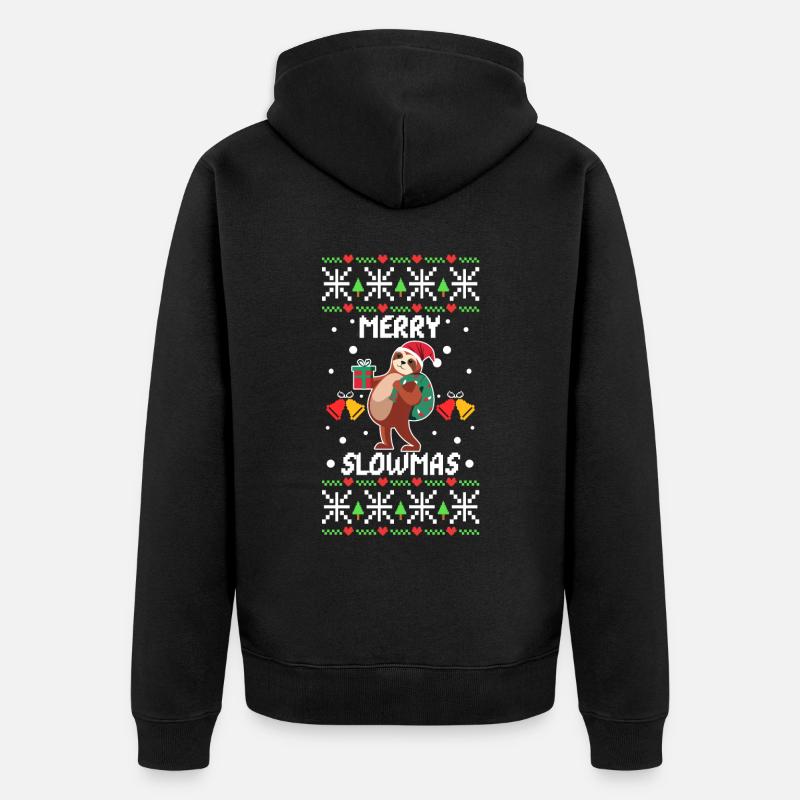 Joyeux Slowmas - Veste à capuche bio Premium Unisexe - noir