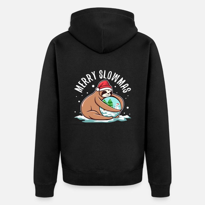Joyeux Slowmas - Veste à capuche bio Premium Unisexe - noir