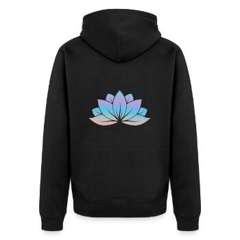 Méditation méditer Zen Yoga cadeau - Veste à capuche bio Premium Unisexe - noir - Dos - Nico (187cm)