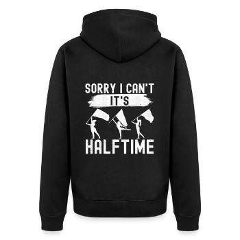 Fahnenschwenker Marching Band Color Guard - Unisex Premium Bio Zip Hoodie - Schwarz - Hinten - Nico (187cm)