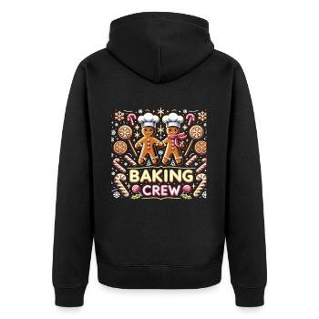 Équipe de pâtisserie - Veste à capuche bio Premium Unisexe - noir - Dos - Nico (187cm)