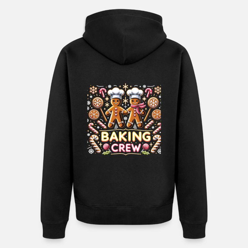 Équipe de pâtisserie - Veste à capuche bio Premium Unisexe - noir