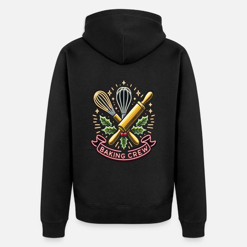 Baking Crew - Unisex Premium Bio Zip Hoodie - Schwarz