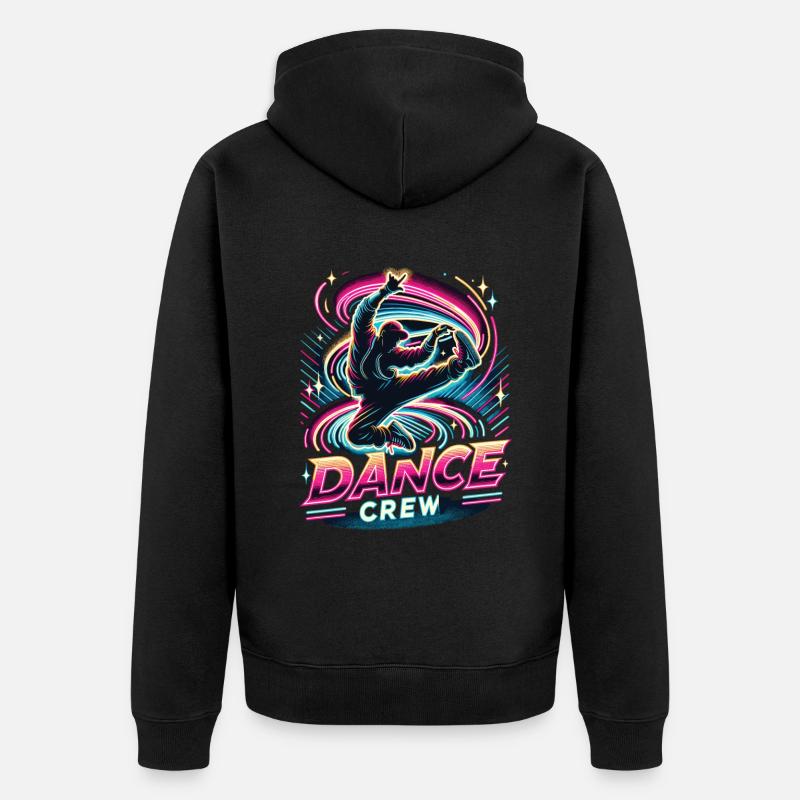 Équipe de danse Breakdance - Veste à capuche bio Premium Unisexe - noir