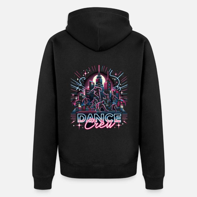 Breakdance Dance Crew - Unisex Premium Bio Zip Hoodie - Schwarz
