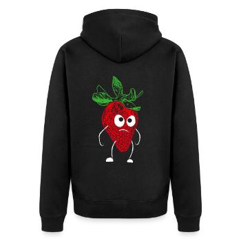 Fraises Fruits Costume Remplacement Carnaval Carnaval - Veste à capuche bio Premium Unisexe - noir - Dos - Nico (187cm)