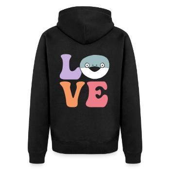 Drôle de poisson Sacabambaspi Meme - Veste à capuche bio Premium Unisexe - noir - Dos - Nico (187cm)