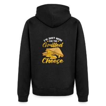 Fromage - Veste à capuche bio Premium Unisexe - noir - Dos - Nico (187cm)