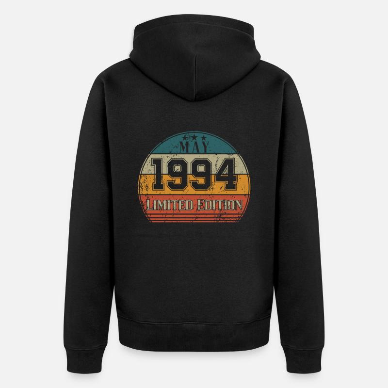 Anniversaire - Edition Limitée Mai 1994 - Veste à capuche bio Premium Unisexe - noir