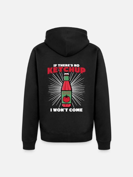Tomato Ketchup with Tomatos - Unisex Premium Bio Zip Hoodie - Schwarz