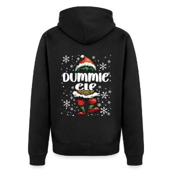 Tenue de Noël Elfe Nul - Veste à capuche bio Premium Unisexe - noir - Dos - Nico (187cm)