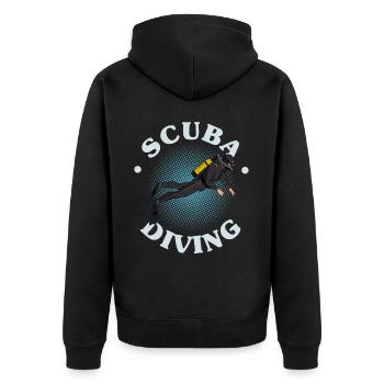 Plongée sous-marine, Plongée sous-marine, Vacances en mer - Veste à capuche bio Premium Unisexe - noir - Dos - Nico (187cm)