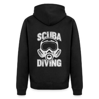 Plongée sous-marine, Plongée sous-marine, Vacances en mer - Veste à capuche bio Premium Unisexe - noir - Dos - Nico (187cm)