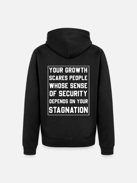 Funny Saying - Unisex Premium Organic Zip Hoodie - black