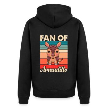 Fan De Fond De Coucher De Soleil Armadillo - Veste à capuche bio Premium Unisexe - noir - Dos - Nico (187cm)