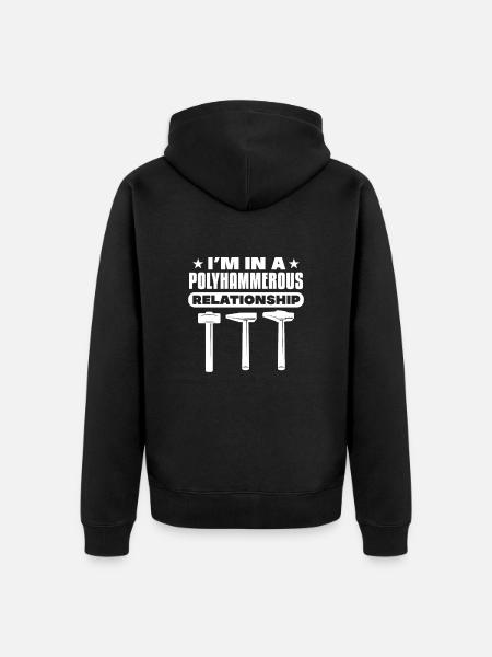 Blacksmith Schiede Anvil Cutler Gift - Unisex Premium Organic Zip Hoodie - black