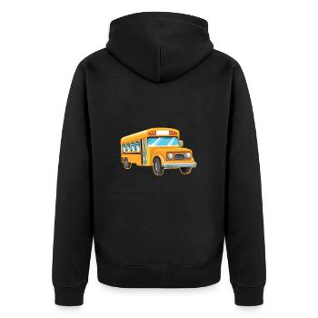 Chauffeur de bus Chauffeur de bus Bus Schuhlbus cadeau - Veste à capuche bio Premium Unisexe - noir - Dos - Nico (187cm)