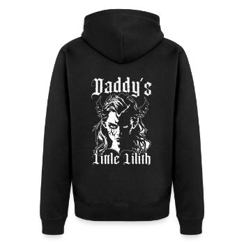 Lilith, Demon, Gothic, Mythology, Folklore, - Unisex Premium Organic Zip Hoodie - black - Back - Nico (187cm)