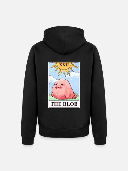 Carte de tarot Blobfish - Veste à capuche bio Premium Unisexe - noir
