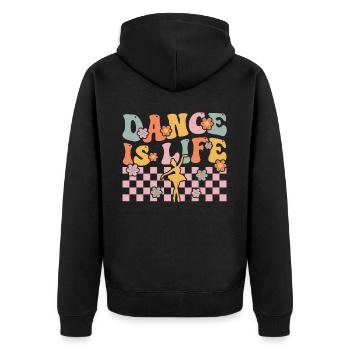 Groovy Ballerine Ballet Danseuse - Veste à capuche bio Premium Unisexe - noir - Dos - Nico (187cm)