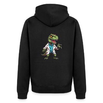 Trex T Rex Dino Cool - Veste à capuche bio Premium Unisexe - noir - Dos - Nico (187cm)