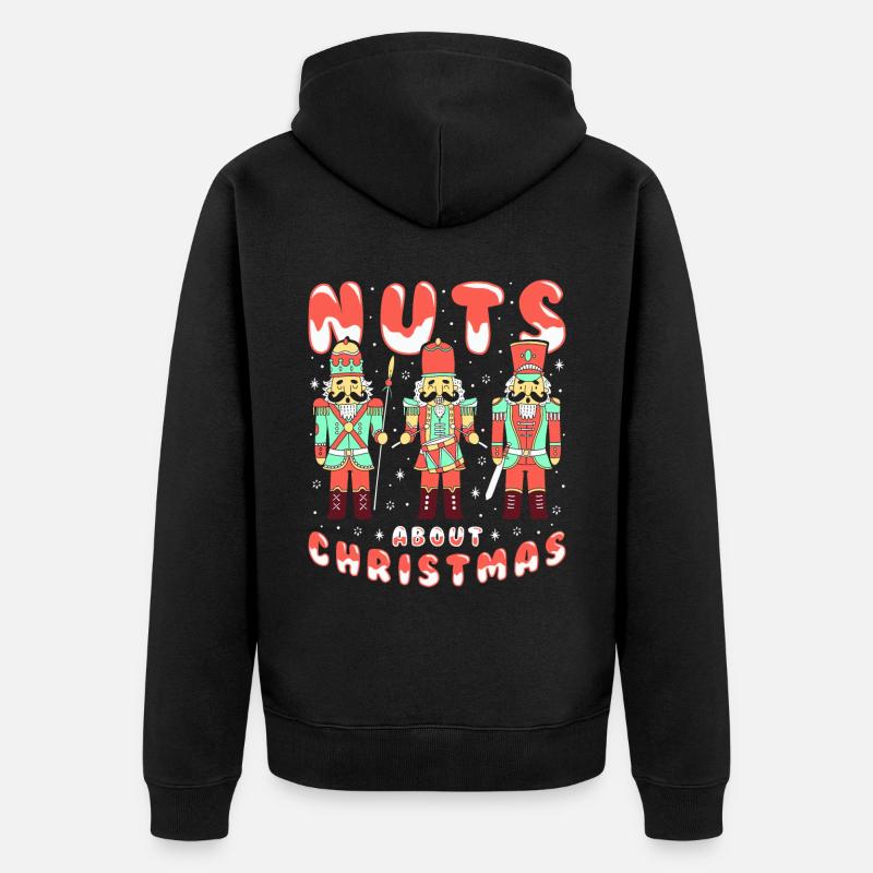 Noix de Noël - Veste à capuche bio Premium Unisexe - noir