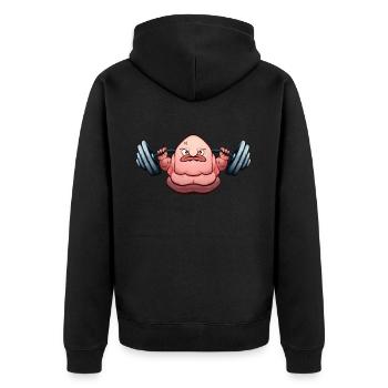Blobfish Powerlifting Haltérophilie Haltérophile Haltérophile - Veste à capuche bio Premium Unisexe - noir - Dos - Nico (187cm)