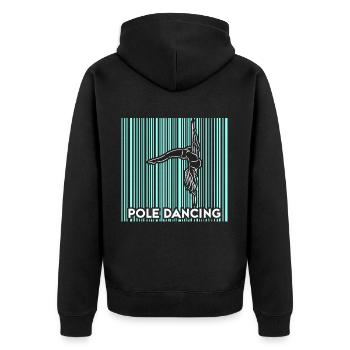 Pole dance danseuse, pole dance, pole dance - Veste à capuche bio Premium Unisexe - noir - Dos - Nico (187cm)