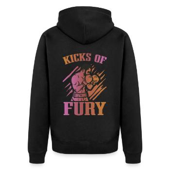 Kickboxer Arts martiaux Kickboxing Kickboxen - Veste à capuche bio Premium Unisexe - noir - Dos - Nico (187cm)