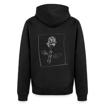 Rosenbaum pour Dark - Veste à capuche bio Premium Unisexe - noir - Dos - Nico (187cm)