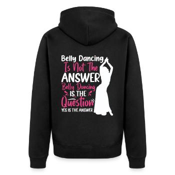 Citations de danse salsa Danseur drôle Raqs sharqi Swing - Veste à capuche bio Premium Unisexe - noir - Dos - Nico (187cm)