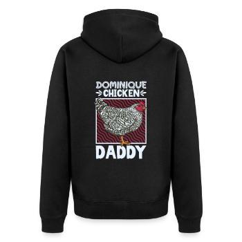 Papa Dominique - Veste à capuche bio Premium Unisexe - noir - Dos - Nico (187cm)