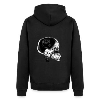 Geschenk Gebäck Liebhaber Kuchen Gebäck - Unisex Premium Bio Zip Hoodie - Schwarz - Hinten - Nico (187cm)