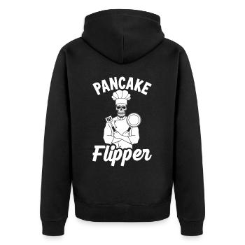 Crépière drôle - Veste à capuche bio Premium Unisexe - noir - Dos - Nico (187cm)