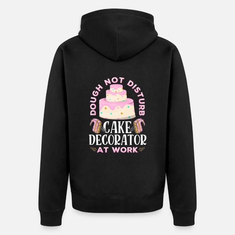 Cupcake artiste cuisson - Veste à capuche bio Premium Unisexe - noir