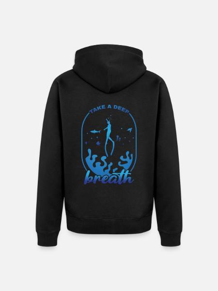Plongée, Apnée Plongée, Apnée No Limit Apnée Apnée - Veste à capuche bio Premium Unisexe - noir