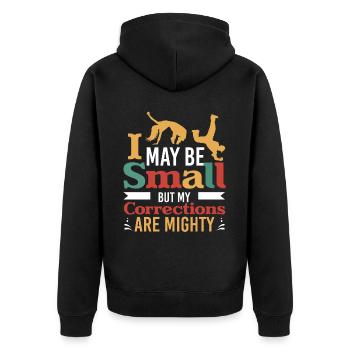 Funny Dancing Choreographer Saying Street Dance Co - Unisex Premium Bio Zip Hoodie - Schwarz - Hinten - Nico (187cm)