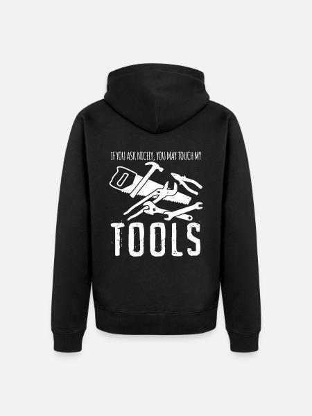 Tool Craftsman Tools - Unisex Premium Organic Zip Hoodie - black
